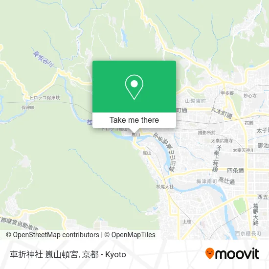 車折神社 嵐山頓宮 map