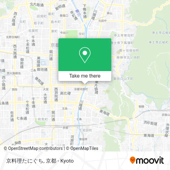 京料理たにぐち map