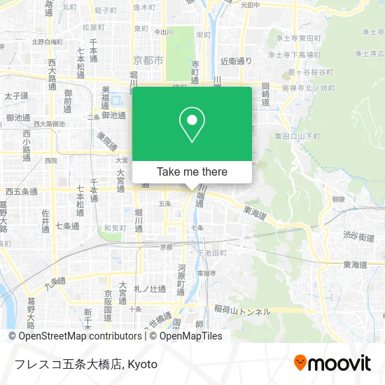 フレスコ五条大橋店 map