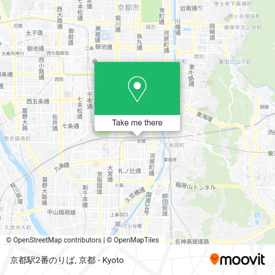 Kyoto Station Platform 2 map