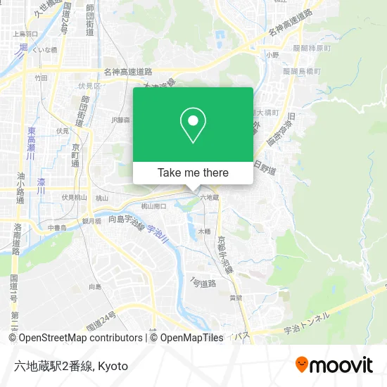 六地蔵駅2番線 map