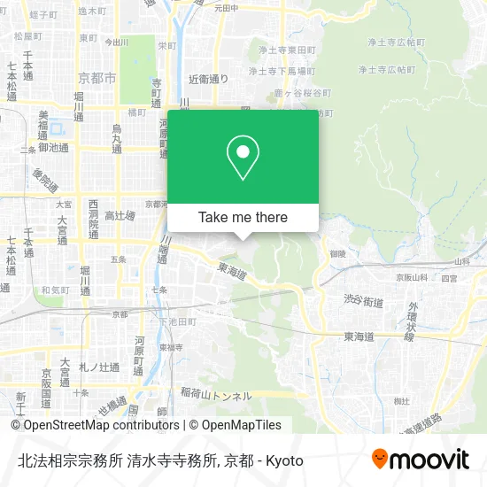 Northern Hosso Sect Headquarters Kiyomizu Temple Office map