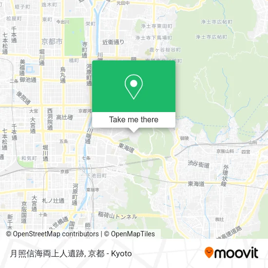 Sessho Shinkai Two Priests Historic Site map