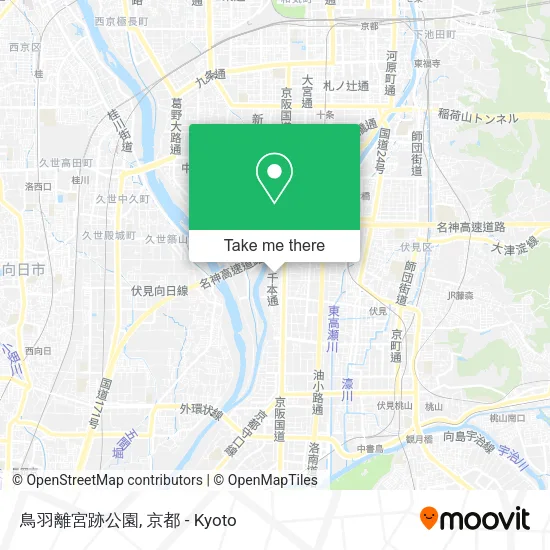 鳥羽離宮跡公園 map