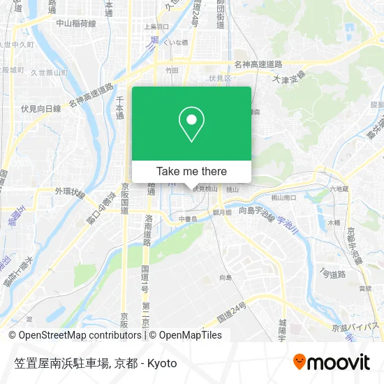 笠置屋南浜駐車場 map