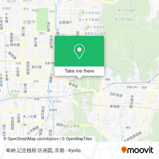 奉納 記念植樹 区画図 map