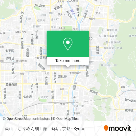 嵐山　ちりめん細工館　錦店 map