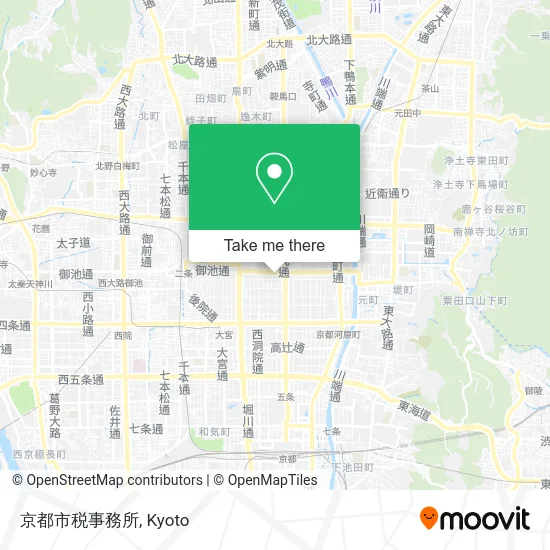 京都市税事務所 map