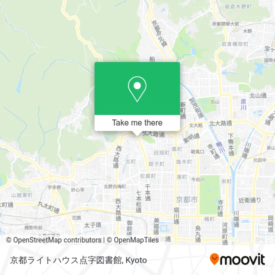 Kyoto Lighthouse Braille Library map