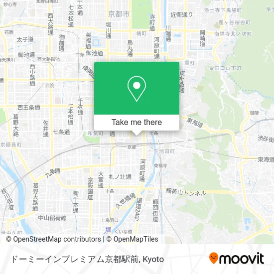 ドーミーインプレミアム京都駅前 map