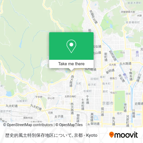 歴史的風土特別保存地区について map