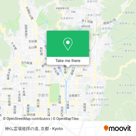 神仏霊場巡拝の道 map