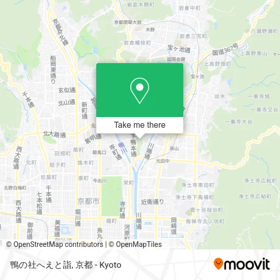 鴨の社へえと詣 map