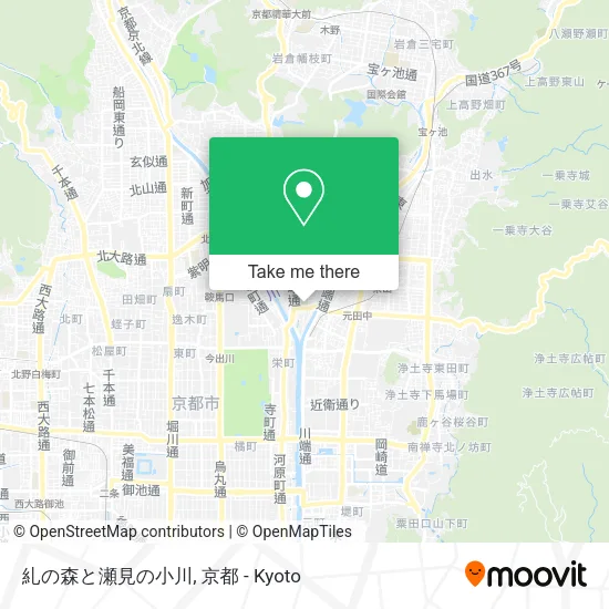 糺の森と瀬見の小川 map