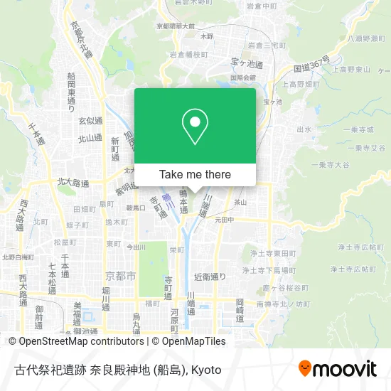 古代祭祀遺跡 奈良殿神地 (船島) map