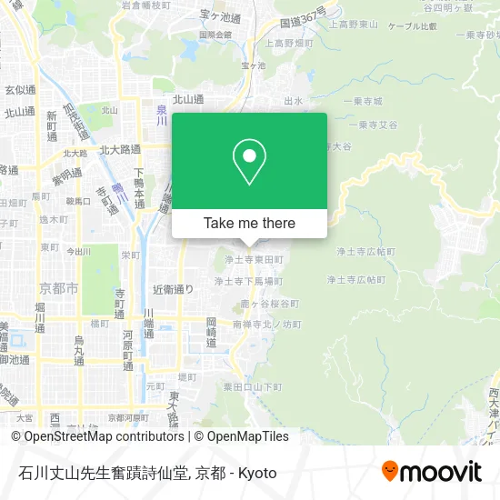石川丈山先生奮蹟詩仙堂 map