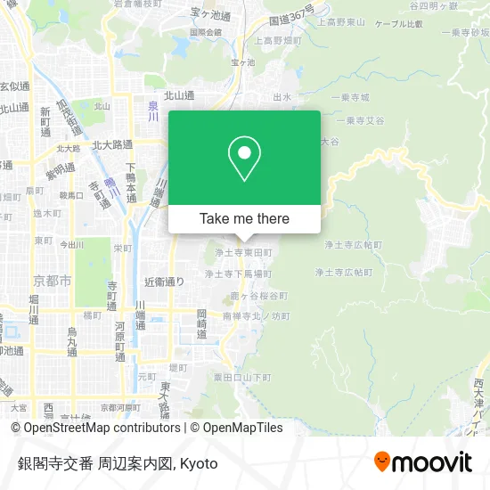 Ginkaku-ji Police Box Vicinity Guide map