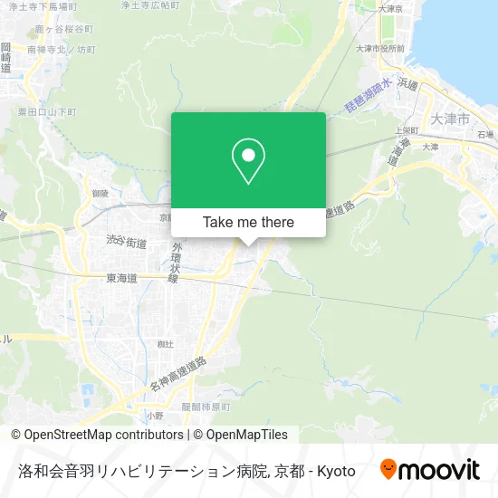 洛和会音羽リハビリテーション病院 map