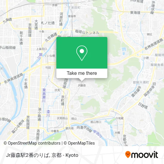 Jr藤森駅2番のりば map