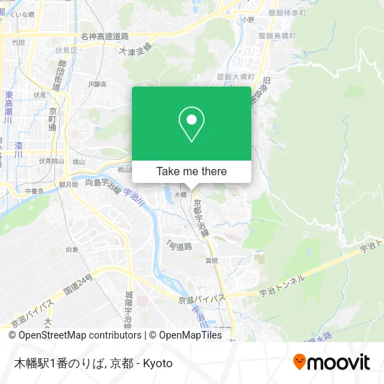 木幡駅1番のりば map