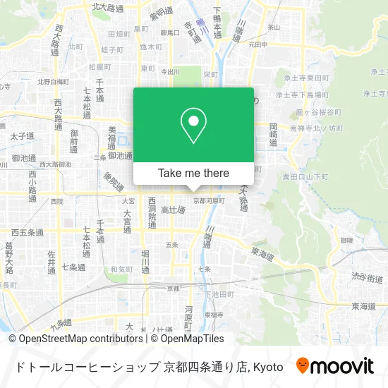 ドトールコーヒーショップ 京都四条通り店 map