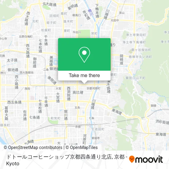 ドトールコーヒーショップ京都四条通り北店 map