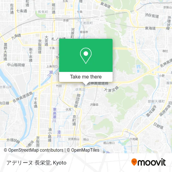 アデリーヌ 長栄堂 map