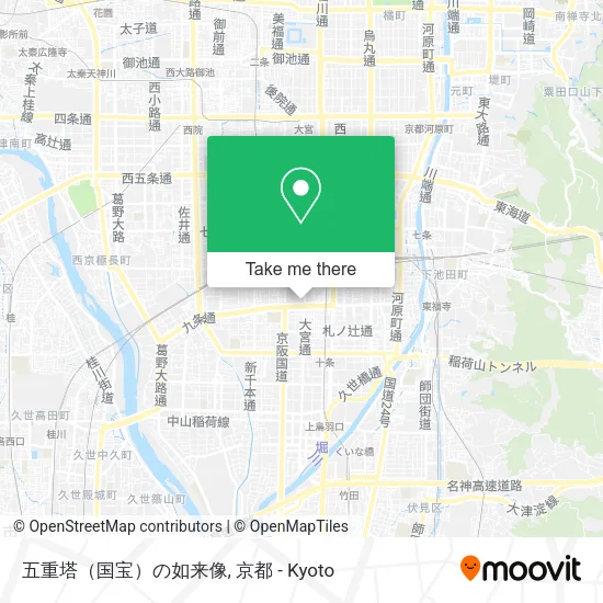 五重塔（国宝）の如来像 map