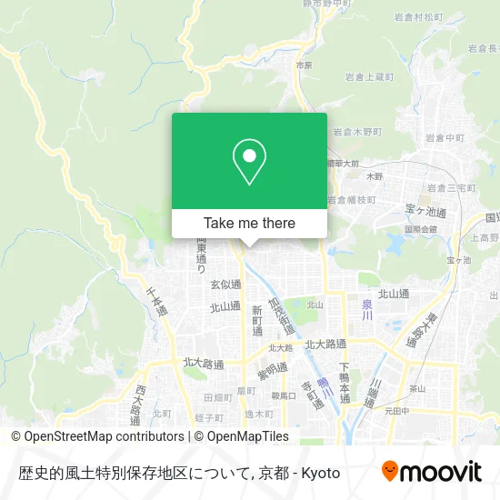 歴史的風土特別保存地区について map