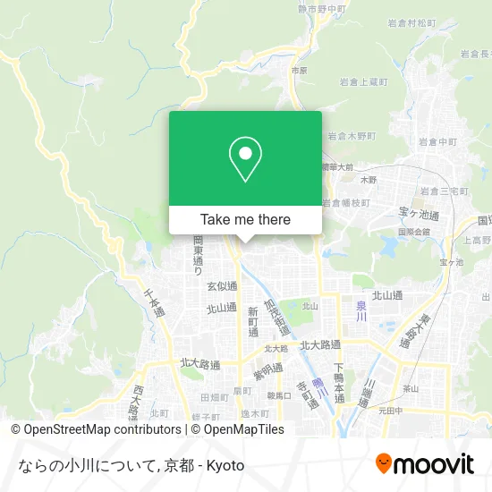 ならの小川について map