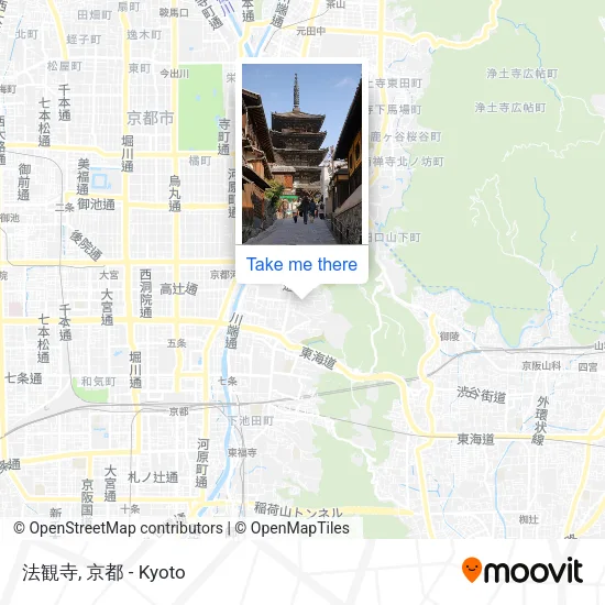 法観寺 map