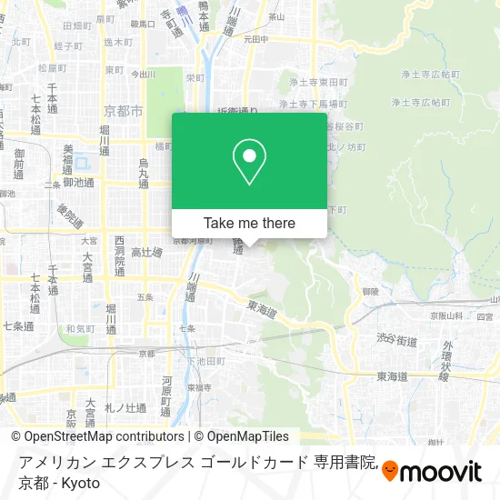 アメリカン エクスプレス ゴールドカード 専用書院 map