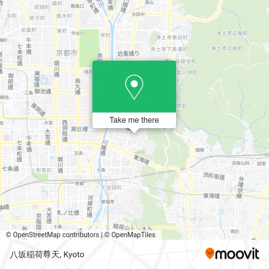 Yasaka Inari Shrine map