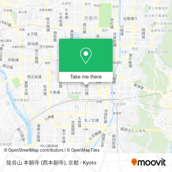 龍谷山 本願寺 (西本願寺) map