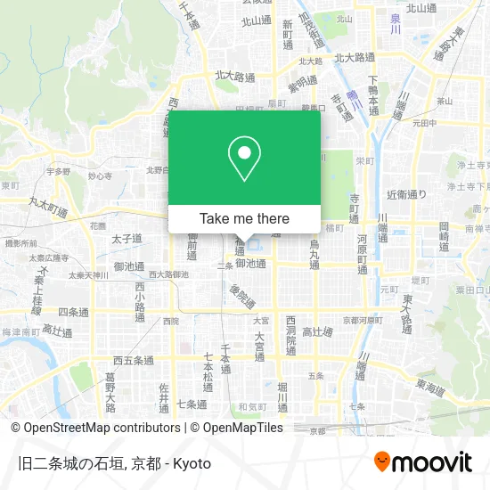 旧二条城の石垣 map