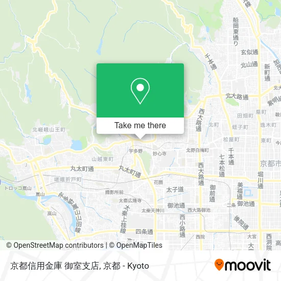 京都信用金庫 御室支店 map