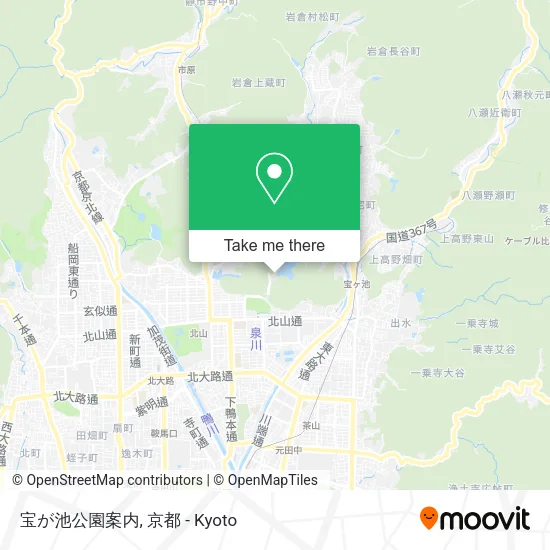 宝が池公園案内 map