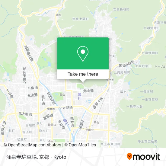 涌泉寺駐車場 map