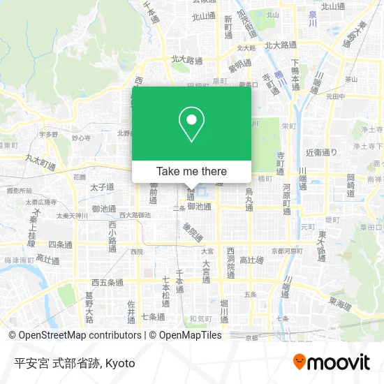 平安宮 式部省跡 map