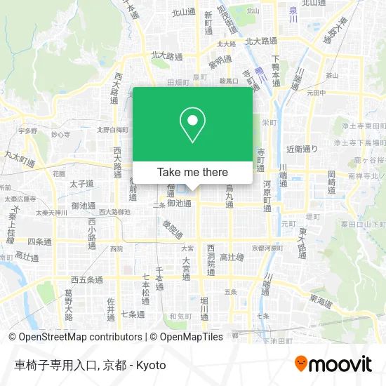 車椅子専用入口 map