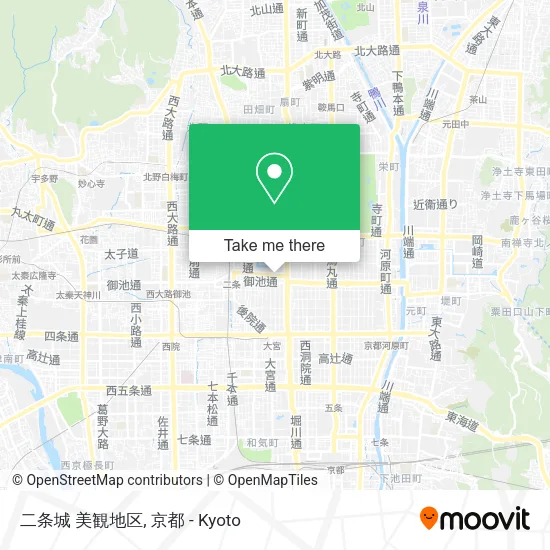 二条城 美観地区 map