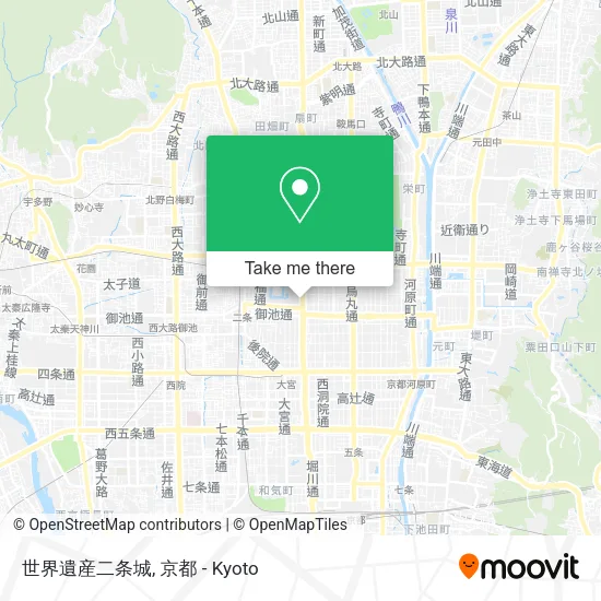 世界遺産二条城 map