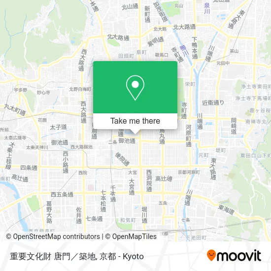 重要文化財 唐門／築地 map