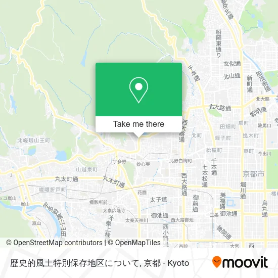 歴史的風土特別保存地区について map