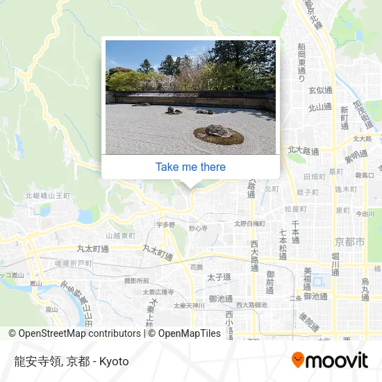 龍安寺領 map