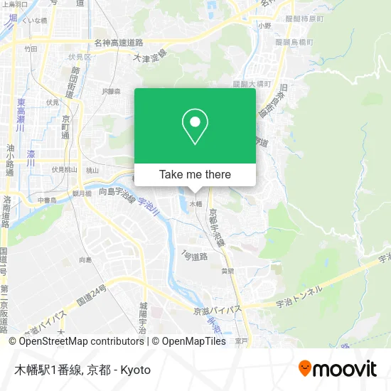 木幡駅1番線 map