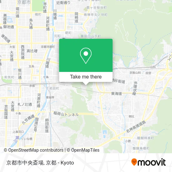 Kyoto City Central Crematorium map