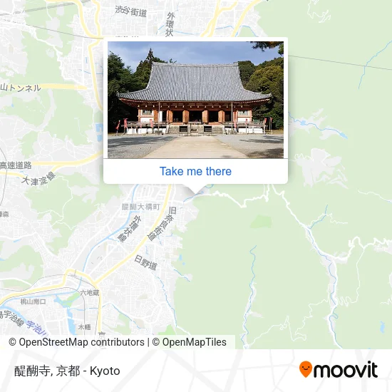 醍醐寺 map