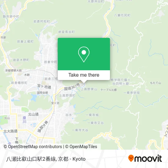 八瀬比叡山口駅2番線 map