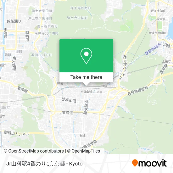 Jr山科駅4番のりば map